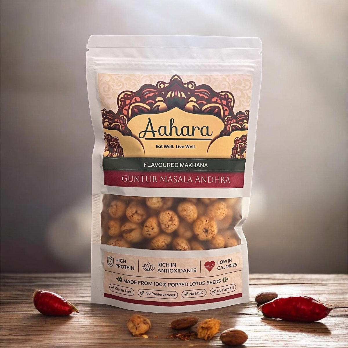 Guntur Masala Andhra Aahara flavoured makhana