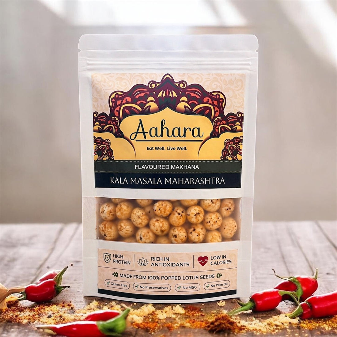 Kala Masala Maharashtra Aahara Foods flavoured makhana